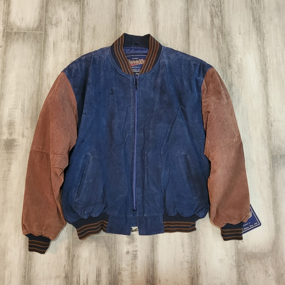 Vintage Varsity Princeton NJ Suede Jacket, XL